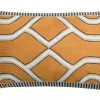 Coussin Brodé Ethnique Jaune Ocre 30 X 50 Cm YELO Pas Cher soldes France 8