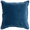 Coussin Carré En Velours Bleu Foncé 45 X 45 PESCA boutique en ligne france 8