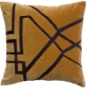 online boutique Coussin En Coton Bronze Avec Motif Noir Brodé 45 X 45 Cm CROP 10