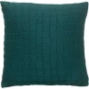 Coussin En Coton Texturé Bleu Pétrole 45 X 45 Cm WAFLE grande popularité 13