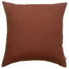 achetez pas cher Coussin En Lin Caramel 45 X 45 Cm LINEN 11