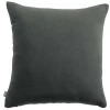 achat pas cher Coussin En Lin Gris Foncé 45 X 45 Cm LINEN 10