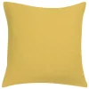 Retour Gratuit Coussin En Lin Jaune 45 X 45 Cm LINEN 8