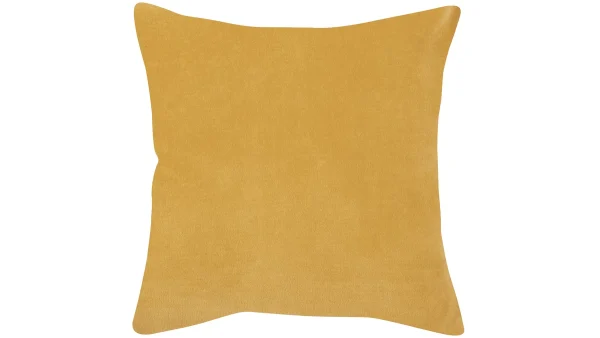 achetez pas cher Coussin En Velours Jaune 45 X 45 Cm VELUTO 1