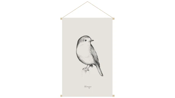 se précipiter pour acheter Kakemono Dessin Oiseau L40 X L60cm MELODY 1