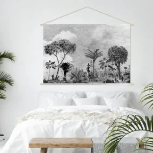 Kakemono Ethnique Noir Et Blanc L150 X L100 Cm BAMAKO dernières 7