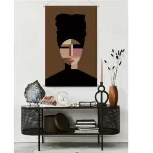 vente en ligne pas cher Kakemono Portait Femme L80 X H120 Cm TURBA 9