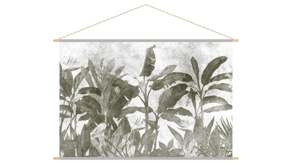 Kakemono Végétaux Noir Et Blanc L150 X L100 Cm MACA online boutique 1