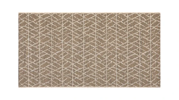 Tapis à Motifs Beige Naturel L60 X L110 Cm MADA guranteed de qualité 1