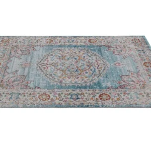 Tapis Bleu à Motif Multicolore 160 X 230 Cm TAET magasin pour 9