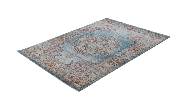 beauté Tapis Bleu à Motif Multicolore 160 X 230 Cm TAET 5