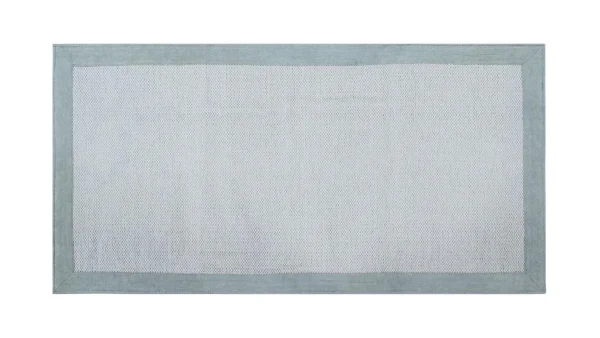 en ligne officielle Tapis De Couloir En Coton Bleu Perle 60 X 200 Cm ASTER 1