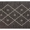 grande promotion Tapis / Descente De Lit Pour L’intérieur Et L’extérieur Noir Et Blanc 60 X 110 Cm ASMA 14