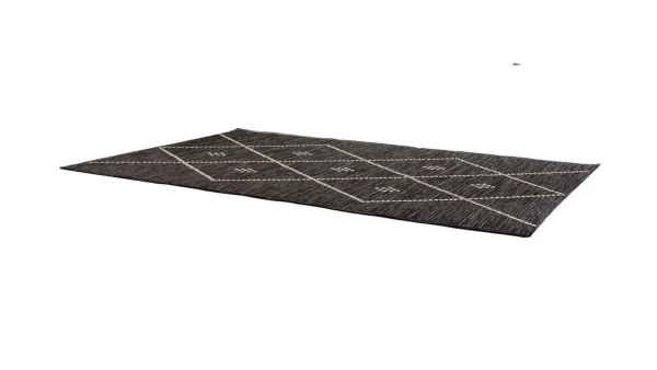 Tapis / Descente De Lit Pour L’intérieur Et L’extérieur Noir Et Blanc 60 X 110 Cm ASMA magasin pour 3