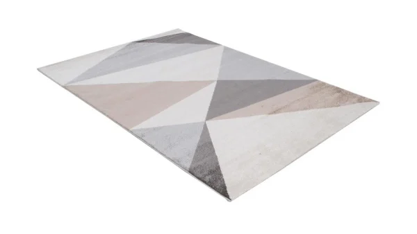 vente en ligne Tapis Design Blanc, Beige Et Gris 160 X 230 Cm TAPEZI 3