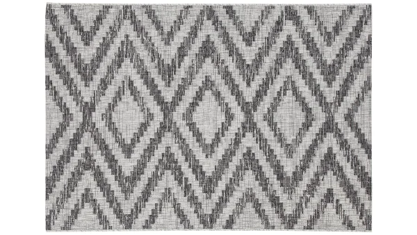 Achat Tapis D’extérieur à Motif Géométrique Gris 160 X 230 Cm LUDI 1