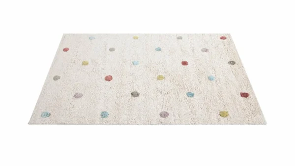 Tapis Enfant En Coton Beige Motif Pois Multicolore 100 X 150 Cm DADA achat 3