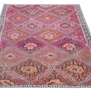 Tapis Ethnique Rose à Motifs L160 X L230 Cm ALEV boutique pas cher 9