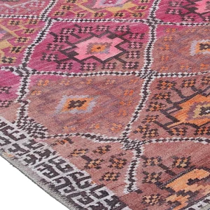 Tapis Ethnique Rose à Motifs L160 X L230 Cm ALEV boutique pas cher 13