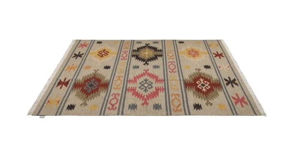 Tapis Kilim Tissé à La Main En Laine Et Coton 160 X 230 Cm SAUK prix pas cher 3