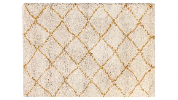 excellente qualité Tapis Polypropylène Jaune 160 X 230 Cm BERBERE 1