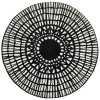 Tapis Rond Graphique Noir D160 Cm OLAPA se précipiter pour acheter 19