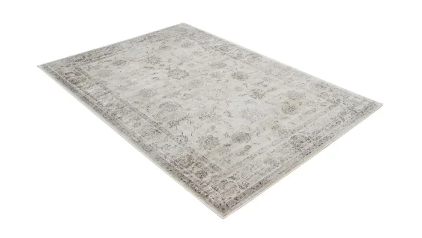 prix pas cher Tapis Vintage En Viscose Avec Motifs Gris 160 X 230 Cm RYAD 3