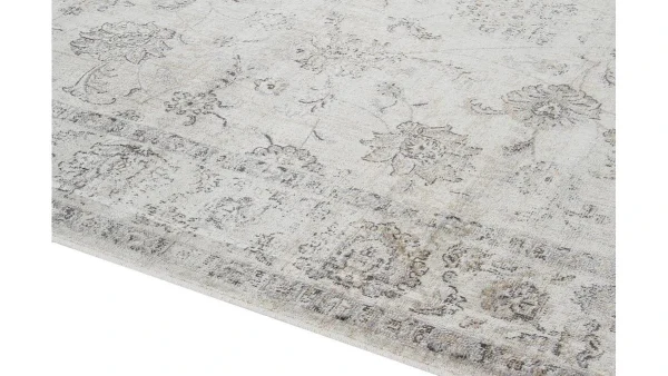 prix pas cher Tapis Vintage En Viscose Avec Motifs Gris 160 X 230 Cm RYAD 4